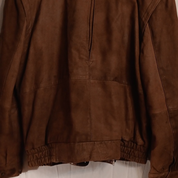 Phase 2 Men's Brown Leather Jacket 2X - Picture 6 of 8